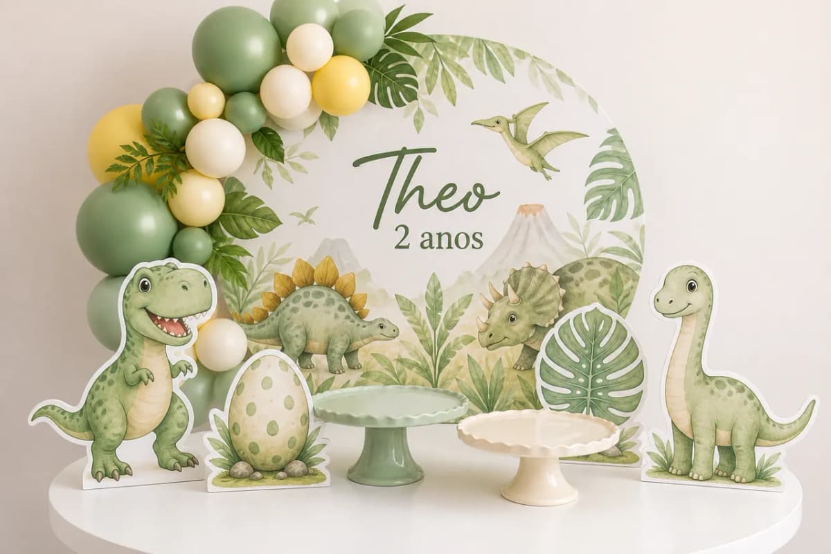 Mesa montada Dinossauro